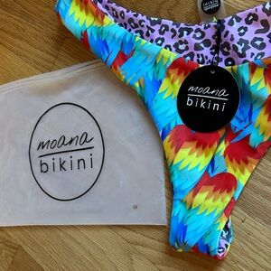 Moana Bikini two piece, reversible bikini - NWT